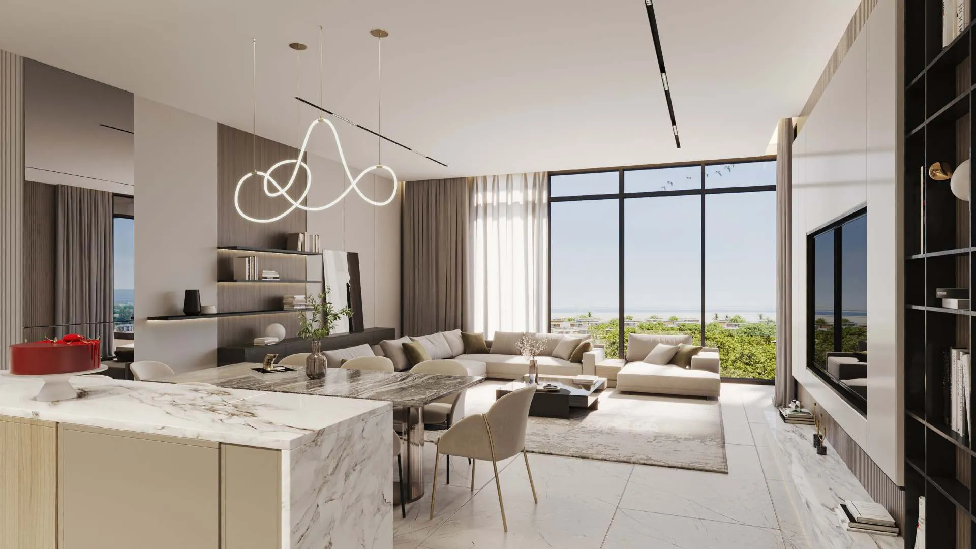 Reem Hills Apartments Phase 2 — интерьер гостиной
