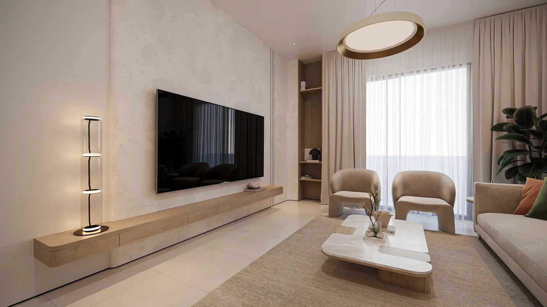 Reeman Residence 02 — интерьер гостиной