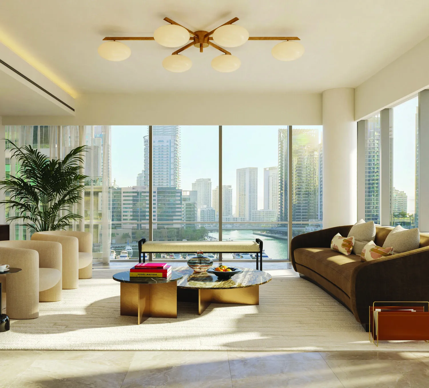 Residences Du Port Autograph Collection — интерьер гостиной
