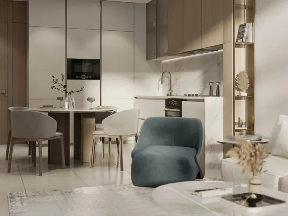 Rijas Suites — кухня-гостиная