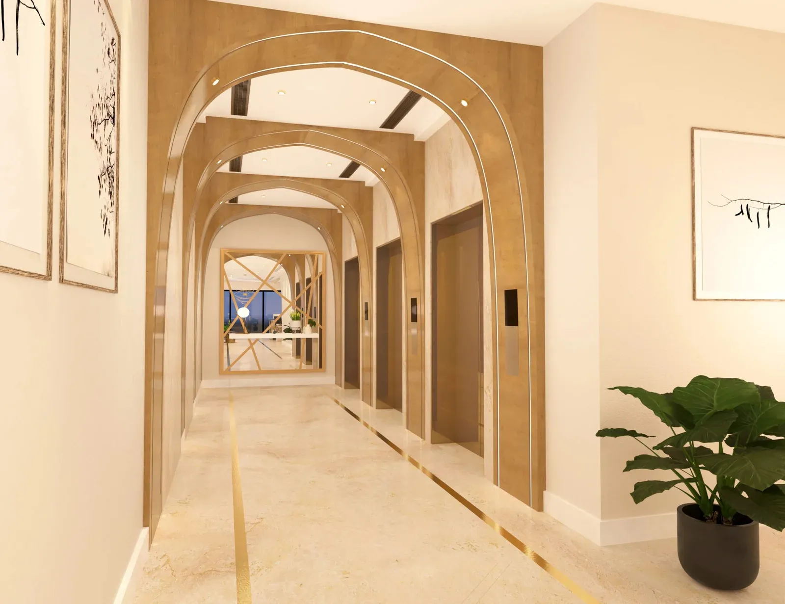 Rijas Suites — лифтовой холл