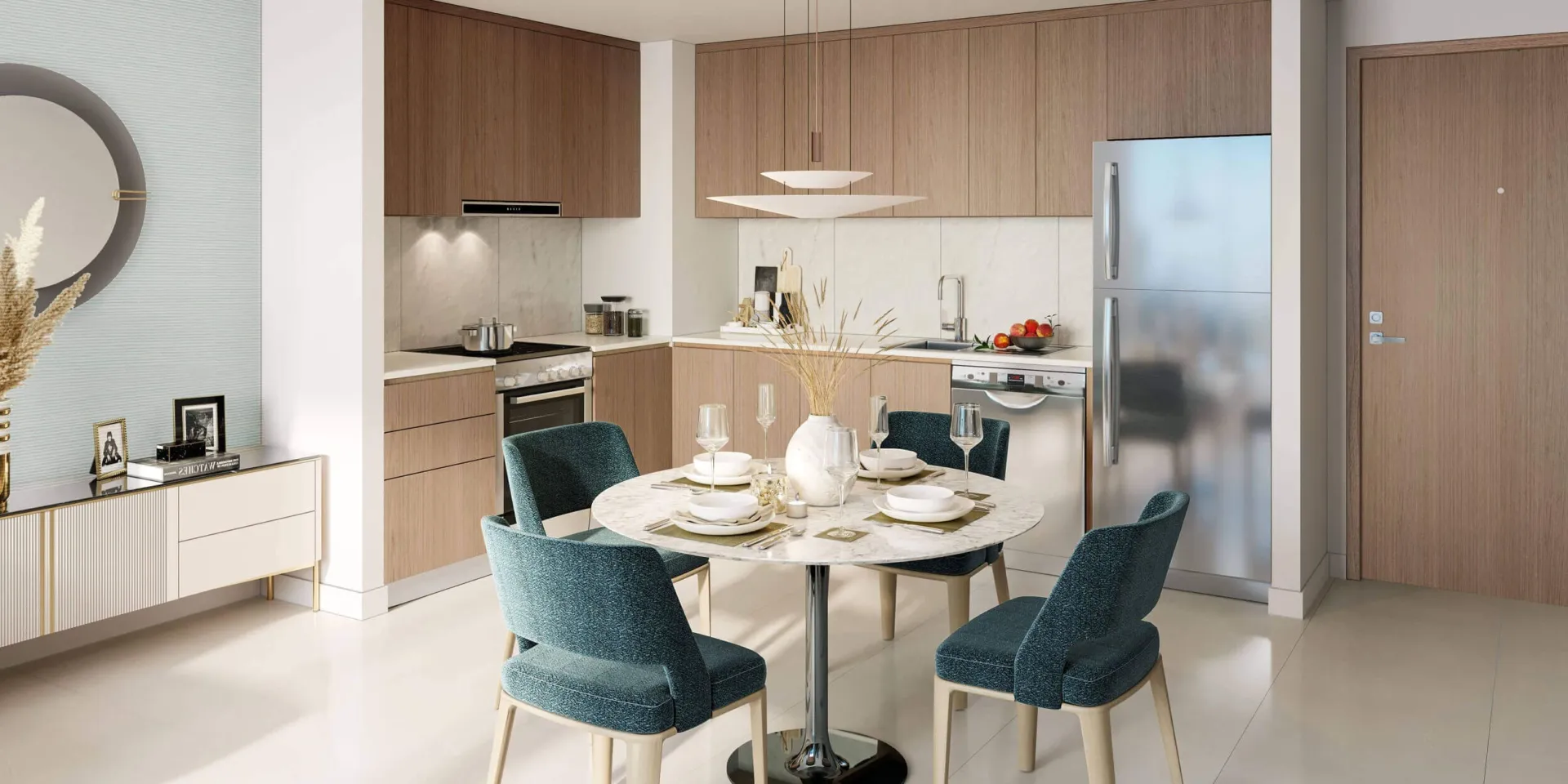 Rimal Residences Maryam Island — кухня-столовая