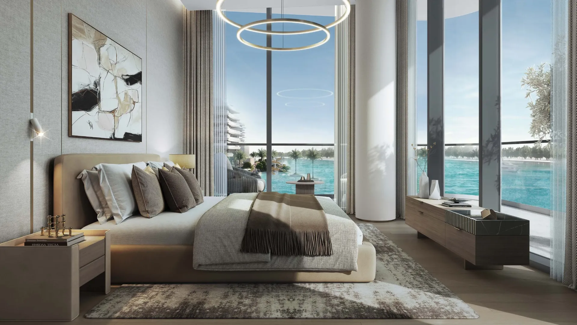 River Cove Residences at Sobha City — спальня
