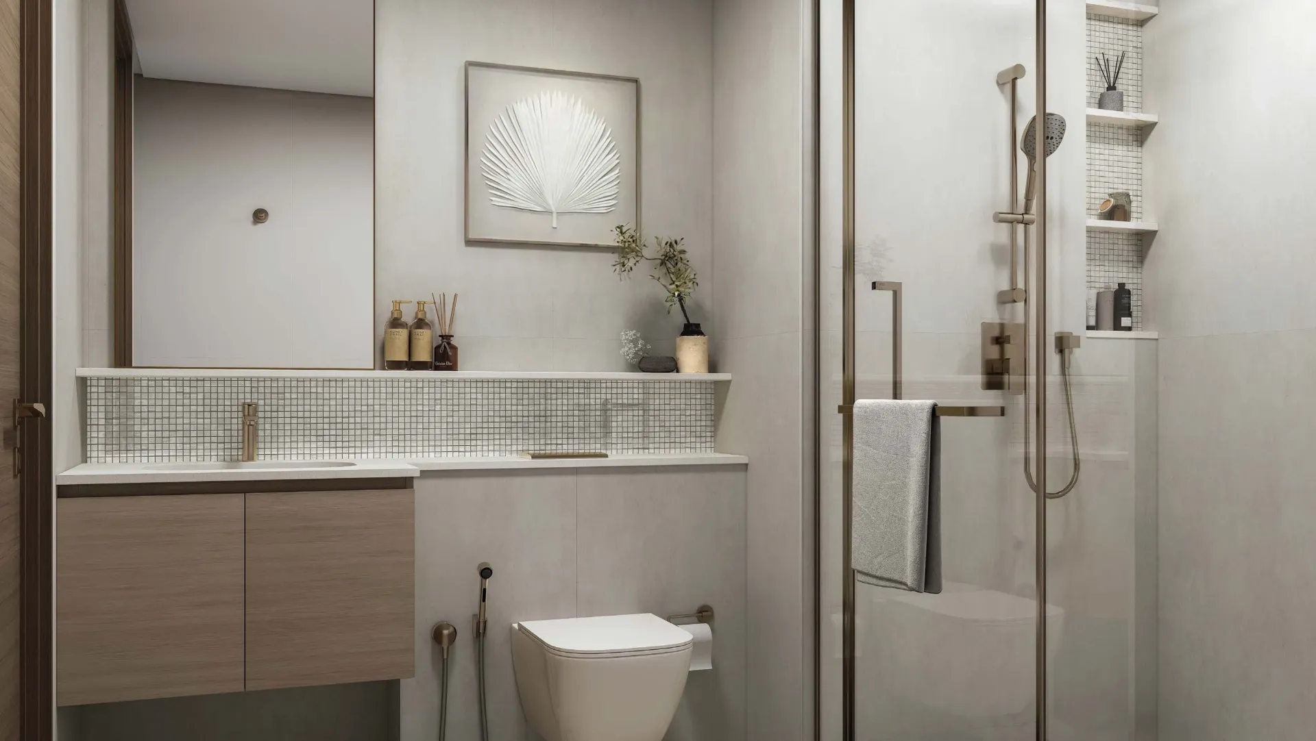 River Cove Residences at Sobha City — ванная комната