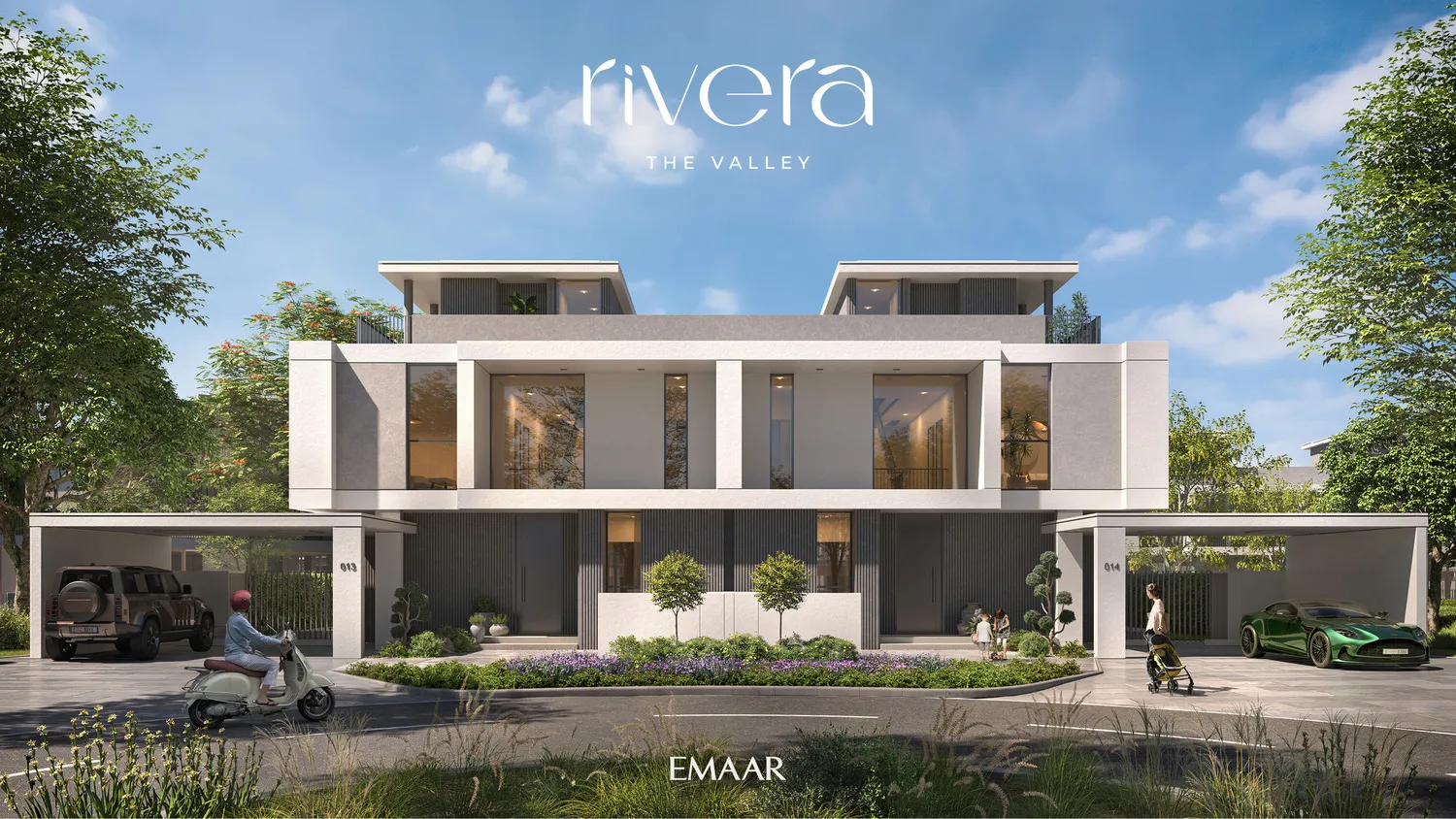 Rivera The Valley — фасад таунхаусов