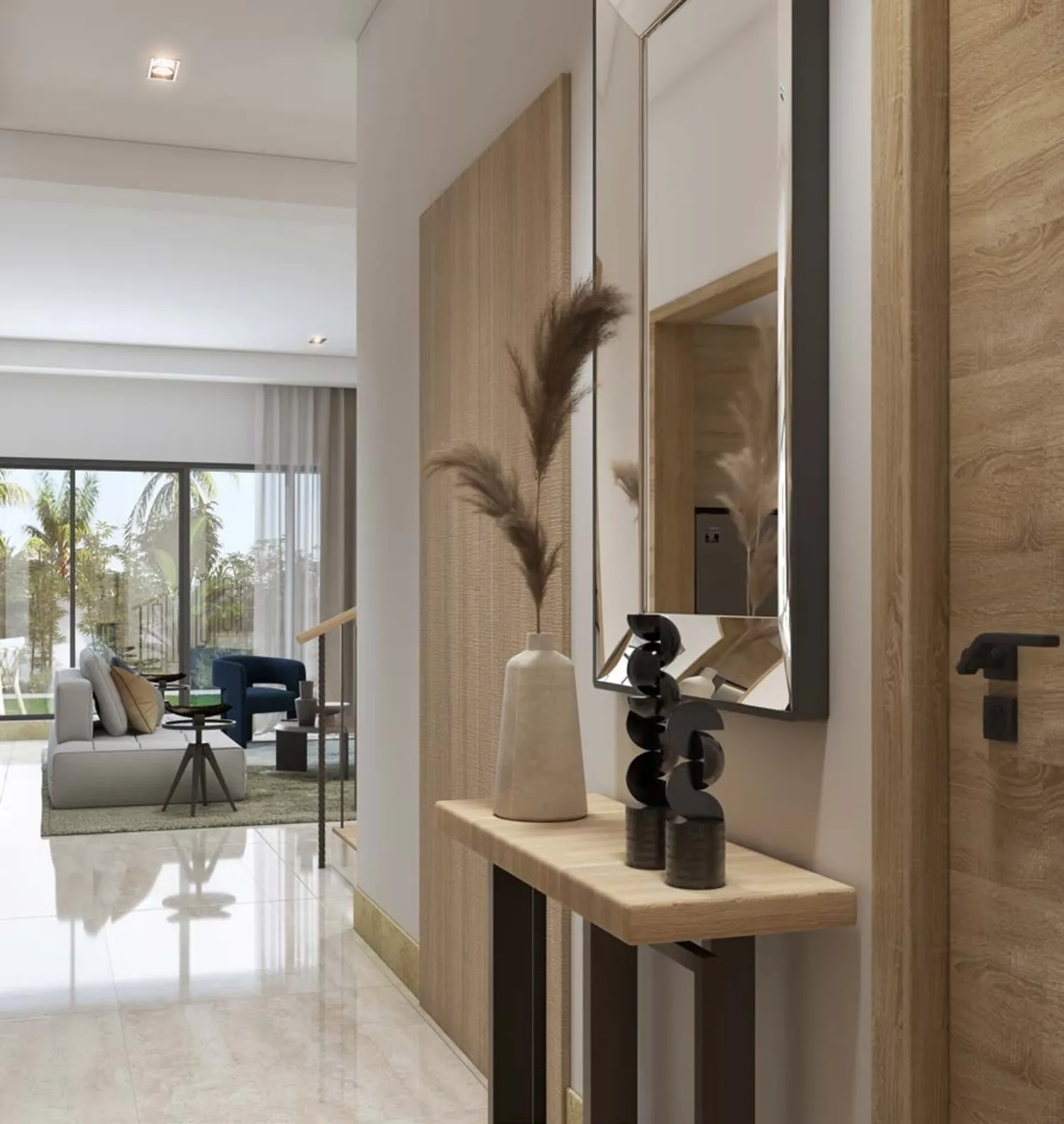 Riverside by Damac — прихожая
