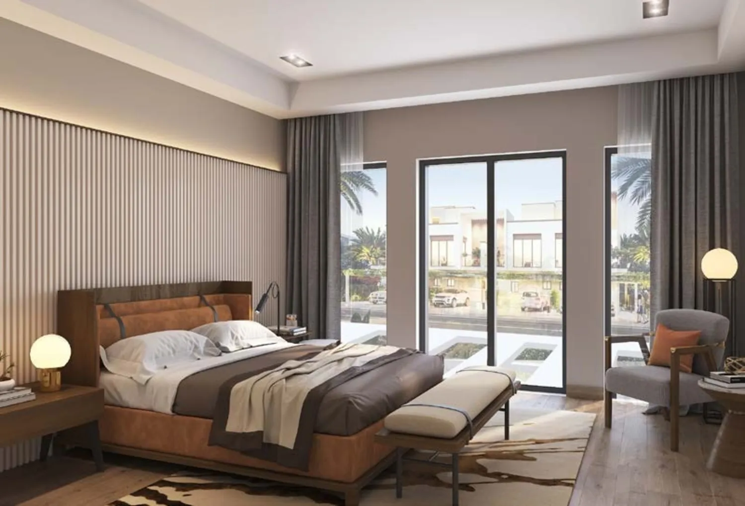 Riverside by Damac — спальня