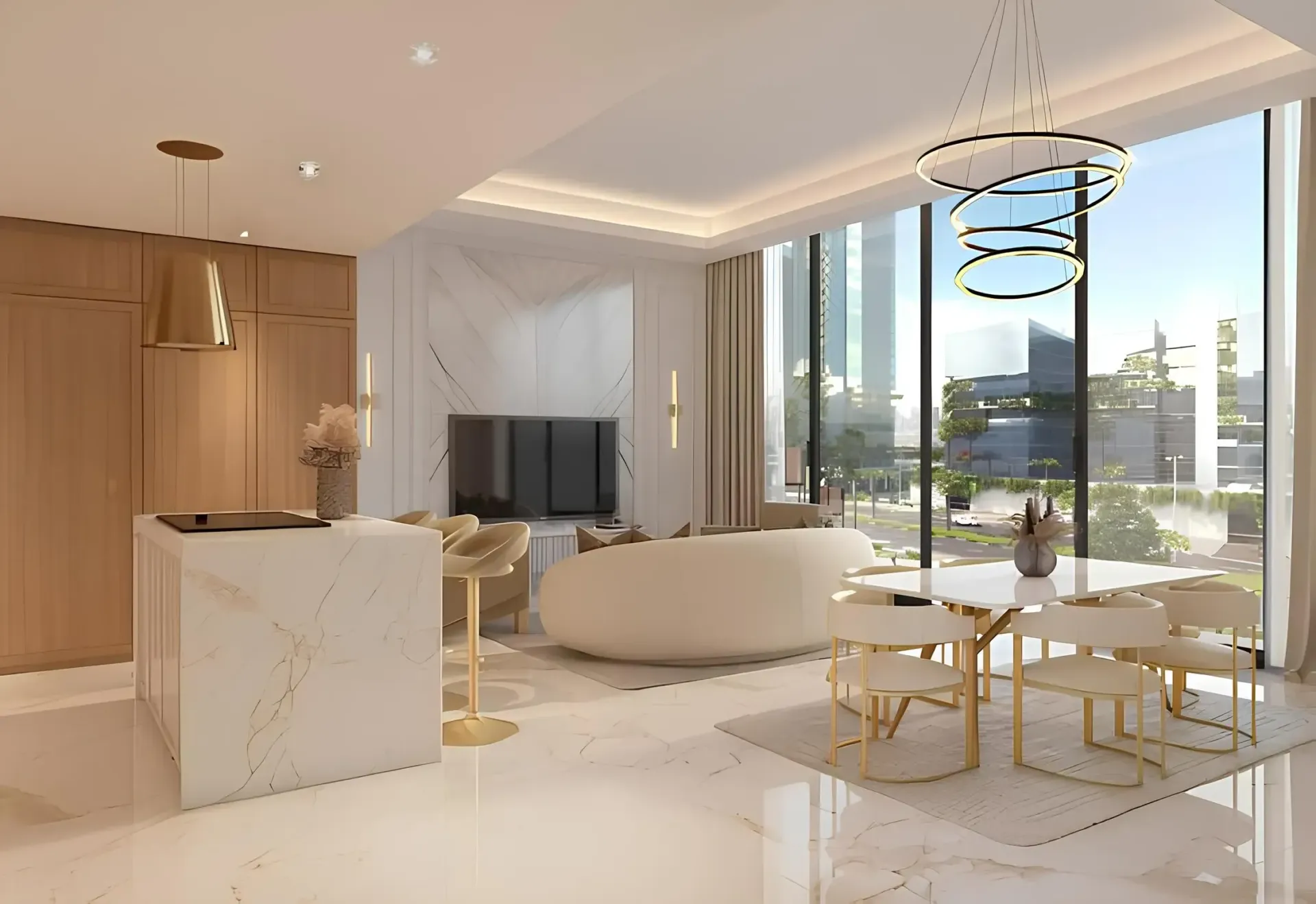Riviera 58 — интерьер гостиной