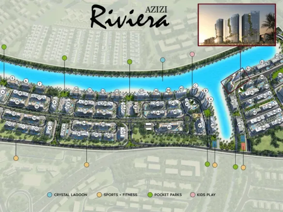 Riviera Rêve в районе Azizi Riviera в Meydan One — фото 15