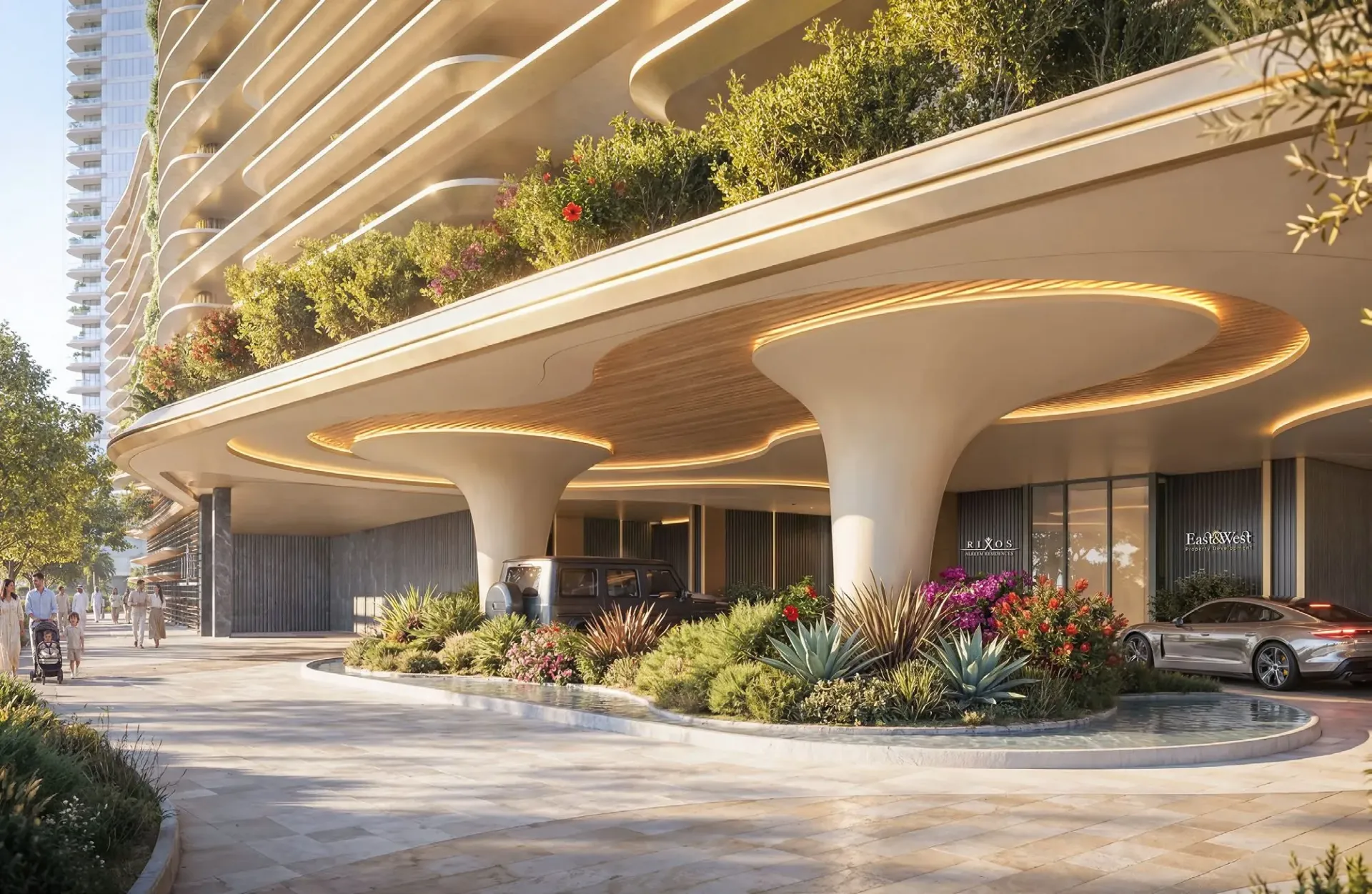 Rixos Al Reem Residences — вход в здание