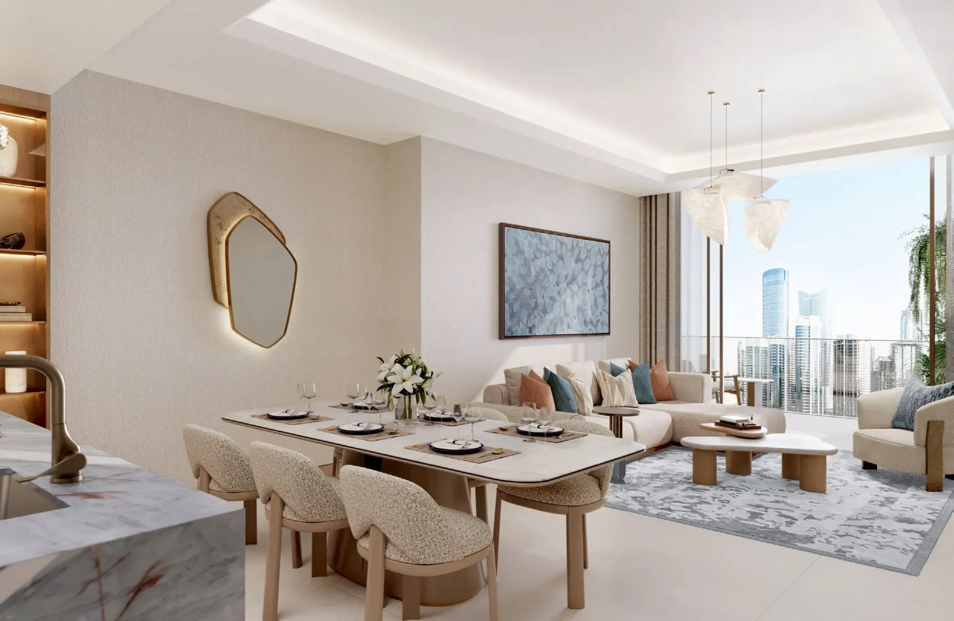 Rixos Al Reem Residences — интерьер гостиной