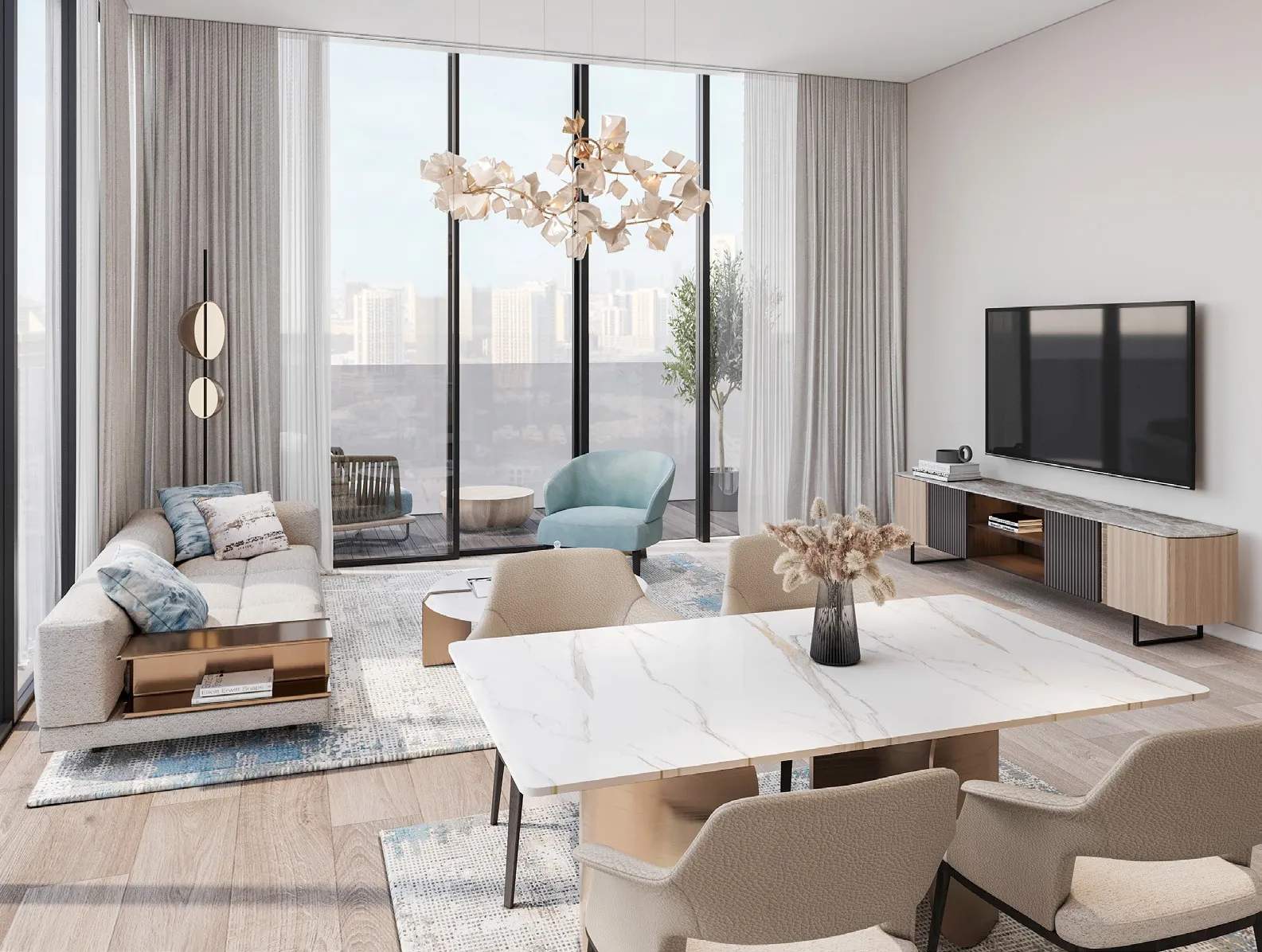 Roma Residences — интерьер гостиной