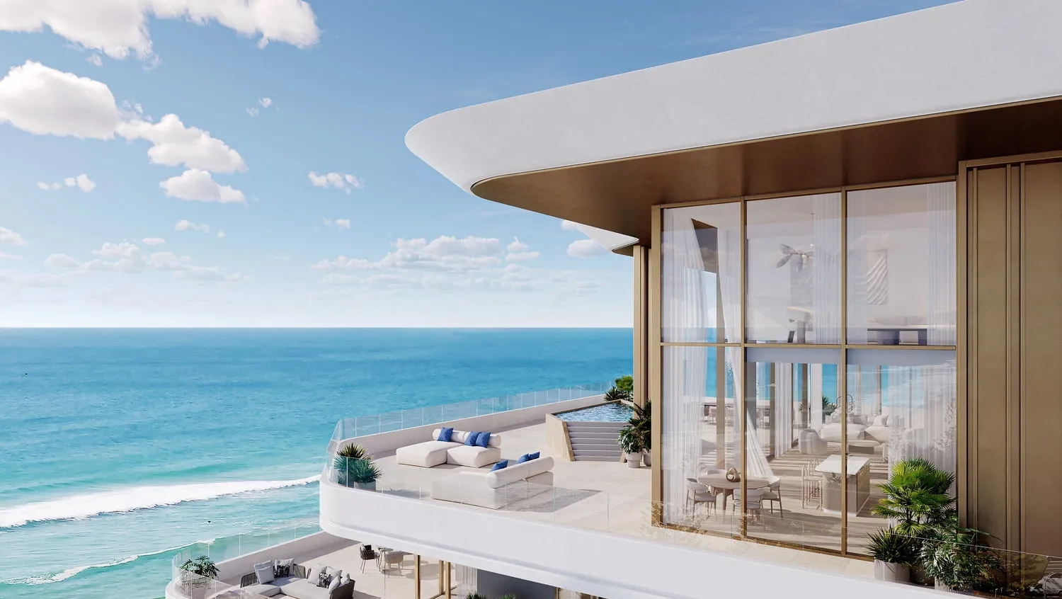 Rosso Bay Residences — терраса