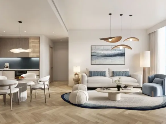 Rosso Bay Residences — интерьер гостиной