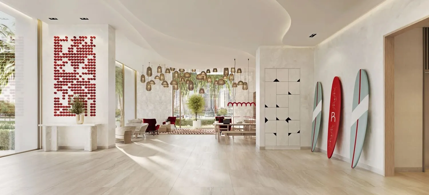 Rosso Bay Residences — лобби