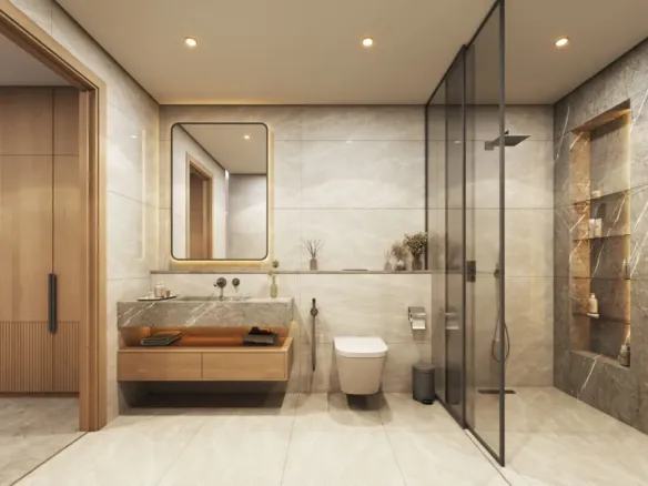 Rotana Residences North Tower — ванная комната