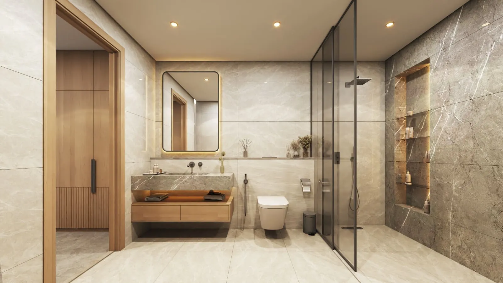Rotana Residences North Tower — ванная комната