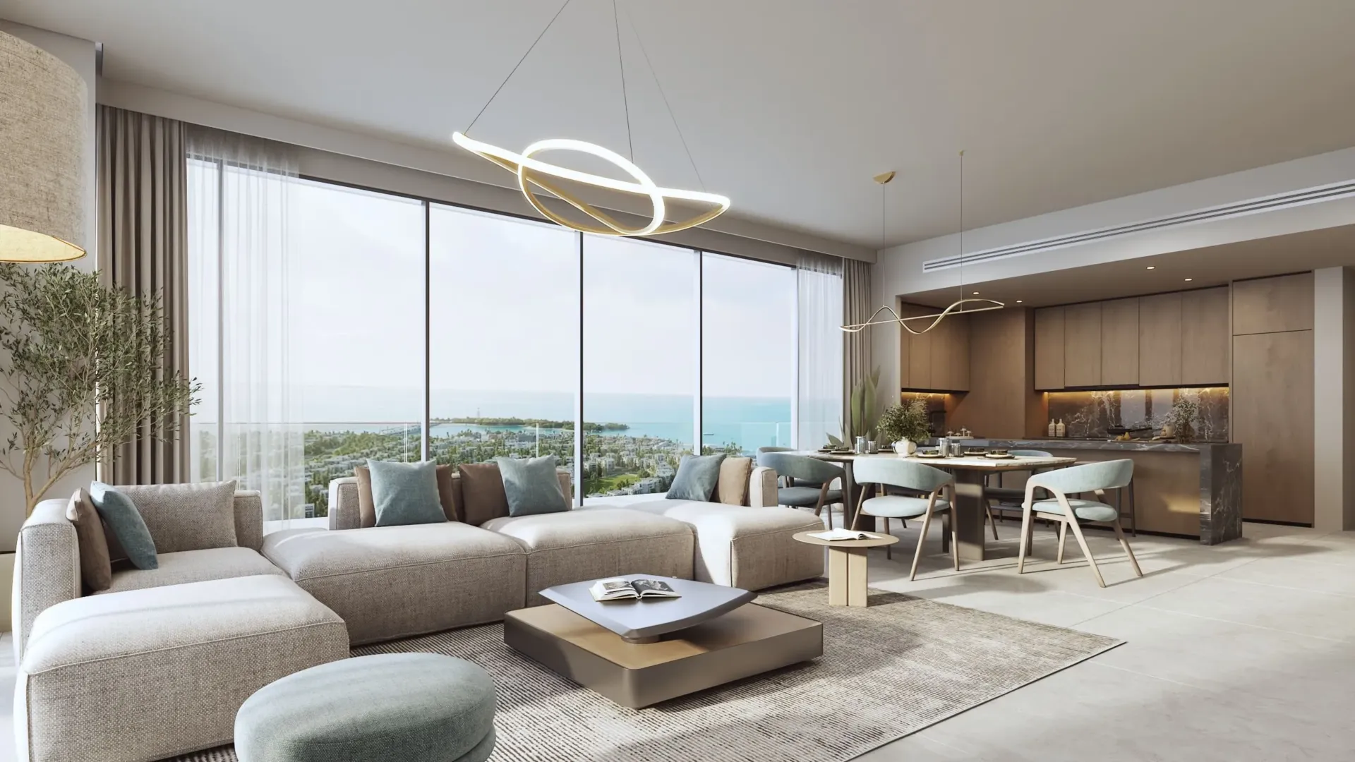 Rotana Residences South Tower — интерьер гостиной, фото 8