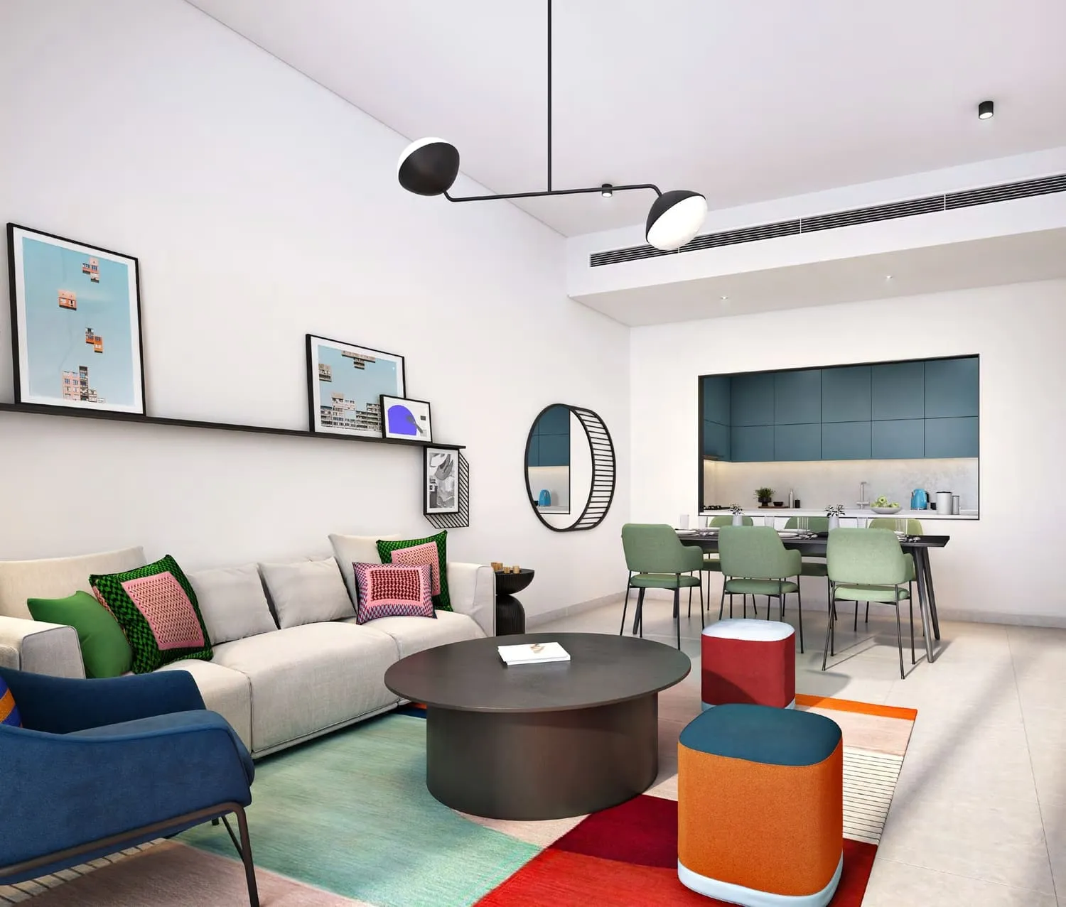 Rove Home Aljada — интерьер гостиной