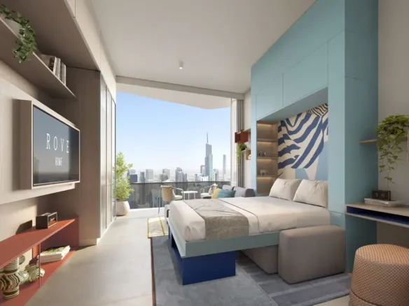 Rove Home Dubai Marina — спальня