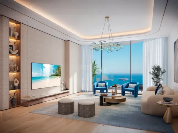 Royal Yacht Club Residence — интерьер гостиной, фото 12