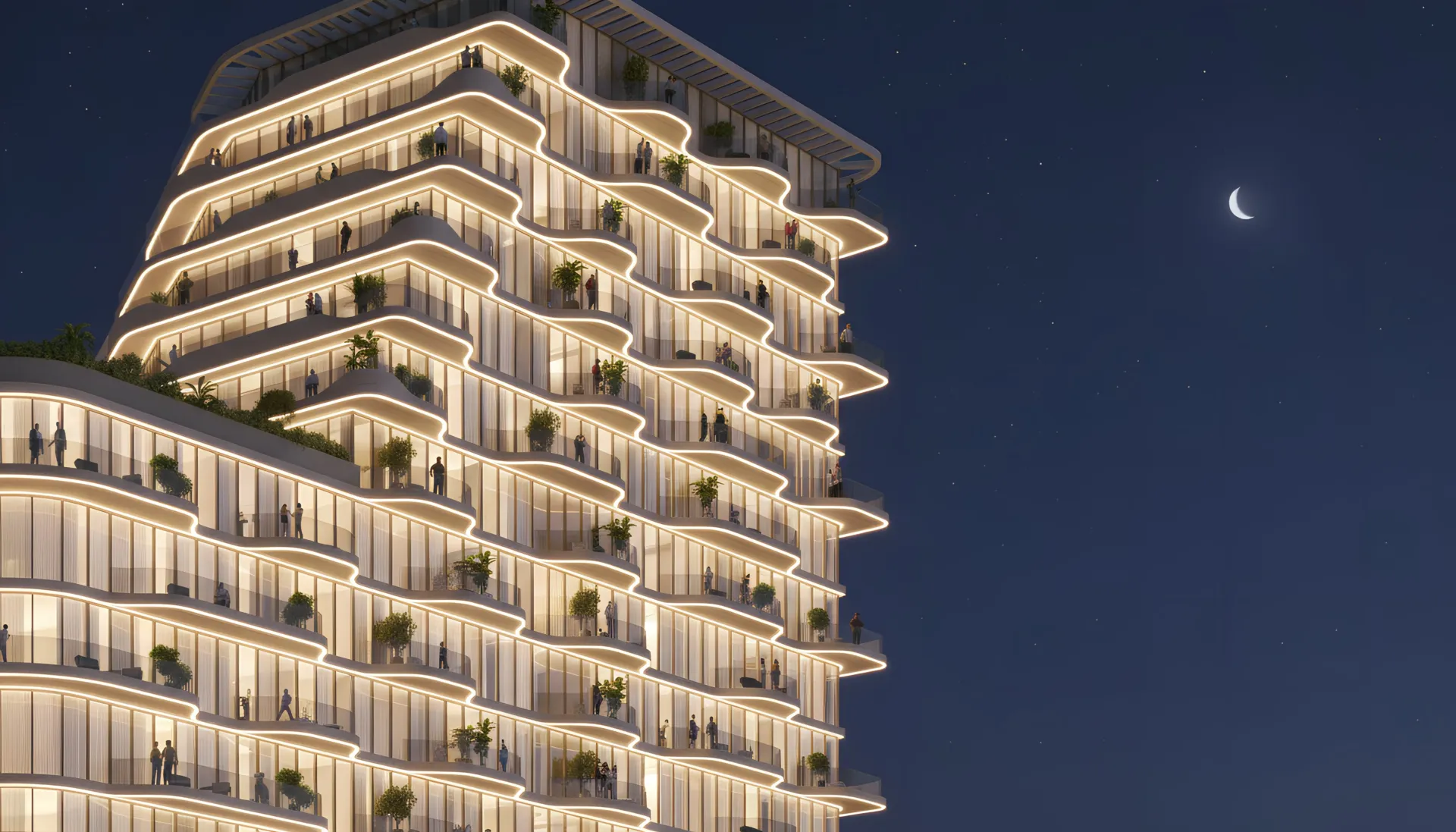Royal Yacht Club Residence — фасад здания
