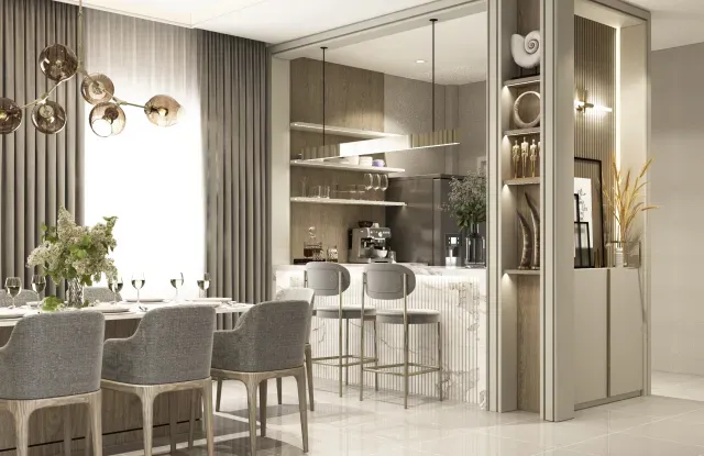 Rukan Residences — кухня-столовая
