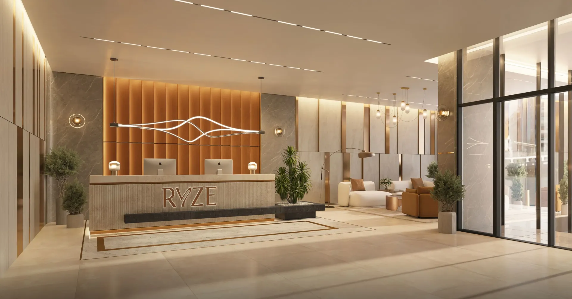Ryze Residences by AUM Development — лобби, фото 10