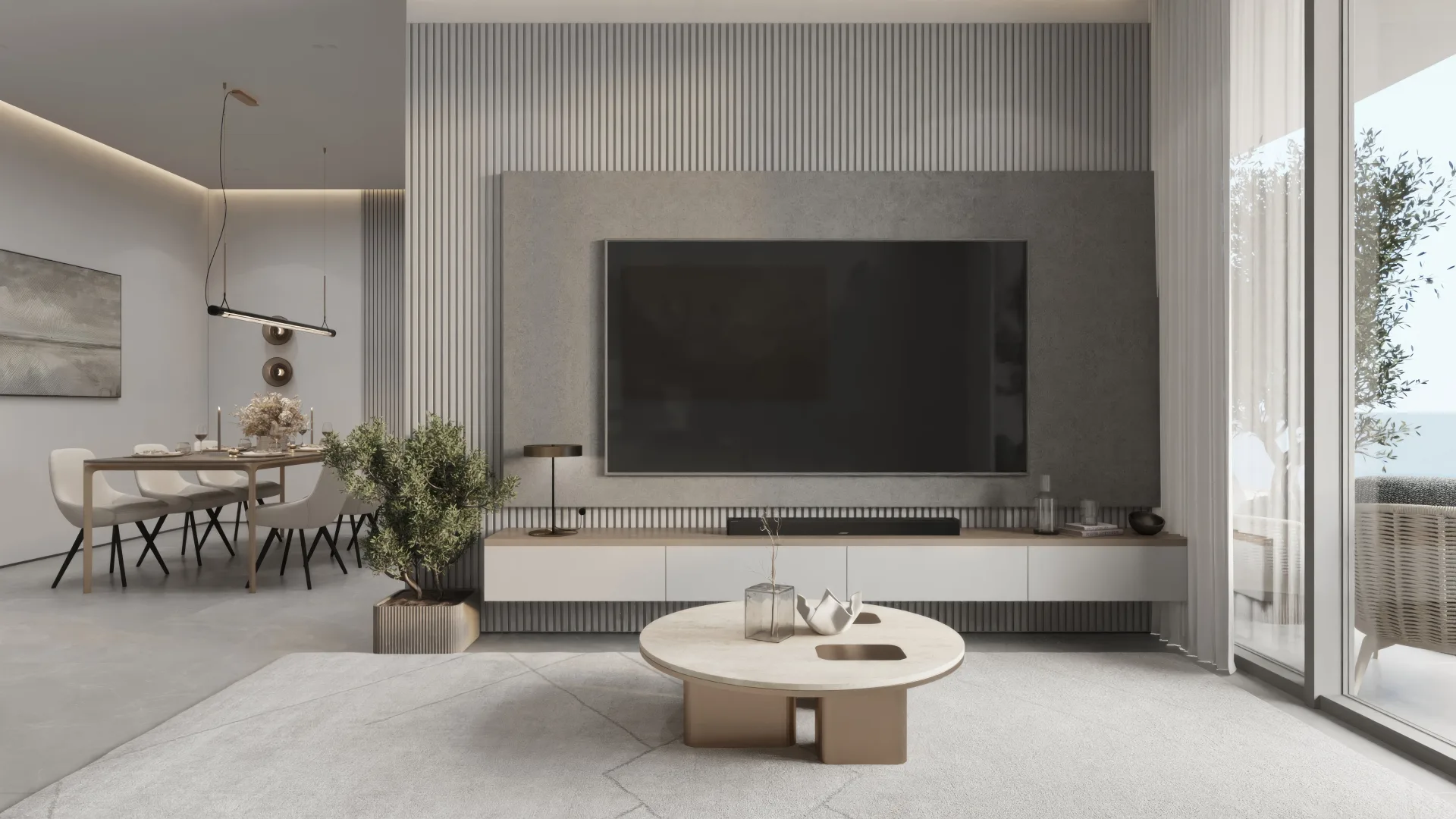 Sakura Gardens — интерьер гостиной, фото 11