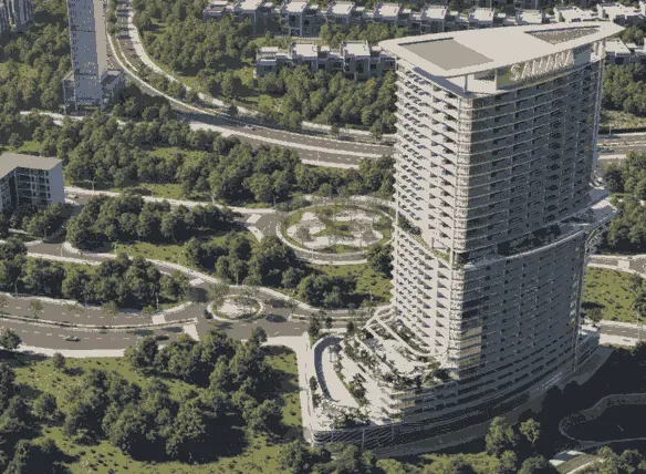 Samana Barari Heights в районе Маджан — фото 1