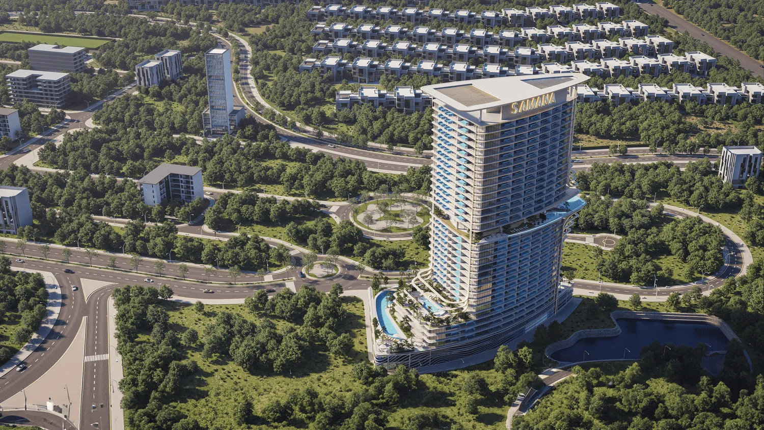 Samana Barari Heights в районе Маджан — фото 2