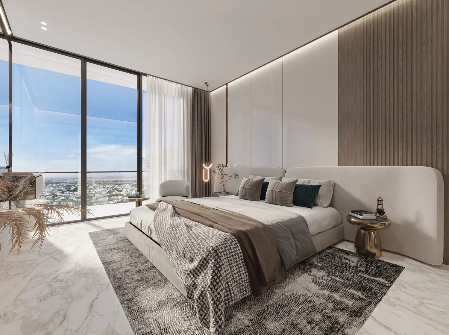 Samana Barari Heights — спальня