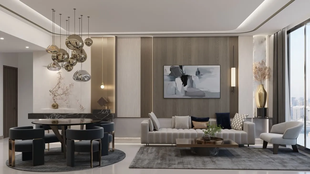 Samana Barari Lagoons — интерьер гостиной