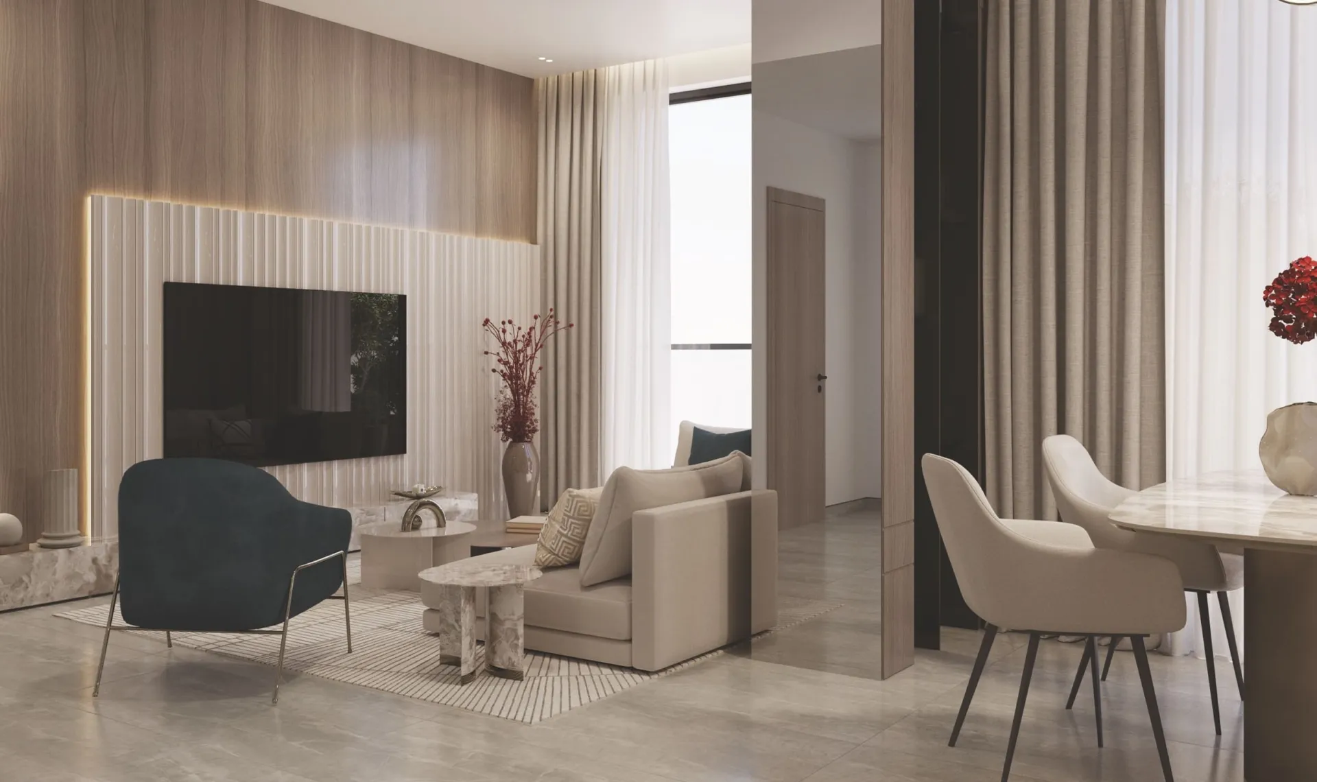 Samana California Phase 2 — гостиная