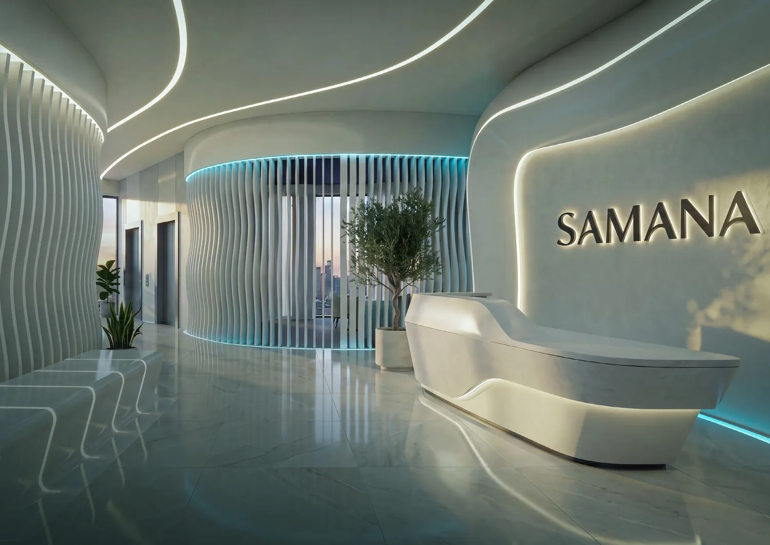 Samana Downtown One — лобби