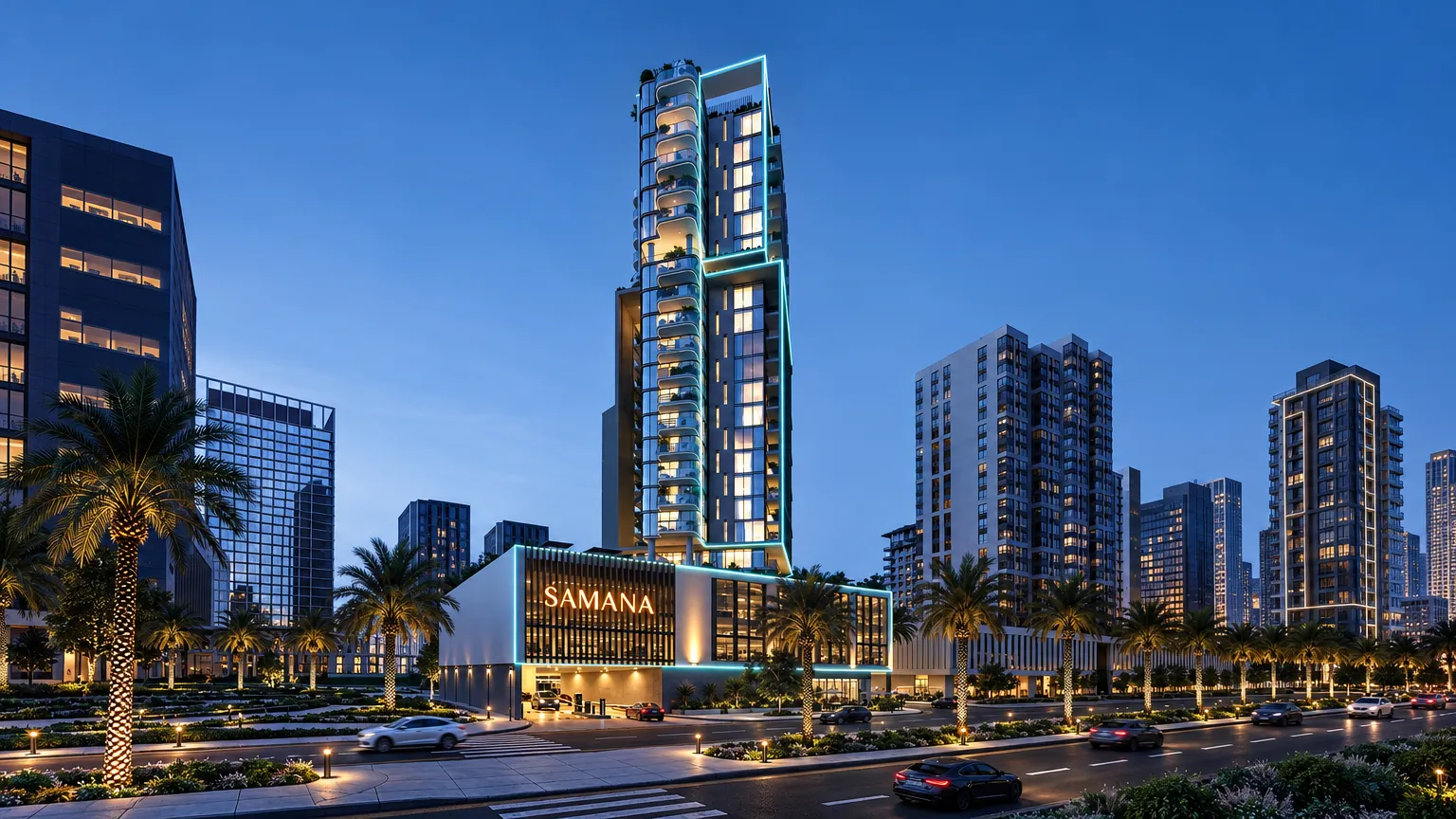 Samana Downtown One — вид на комплекс