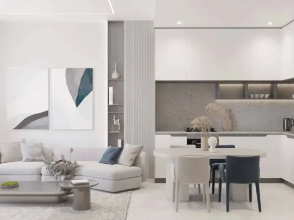 Samana Mykonos Signature — кухня-гостиная