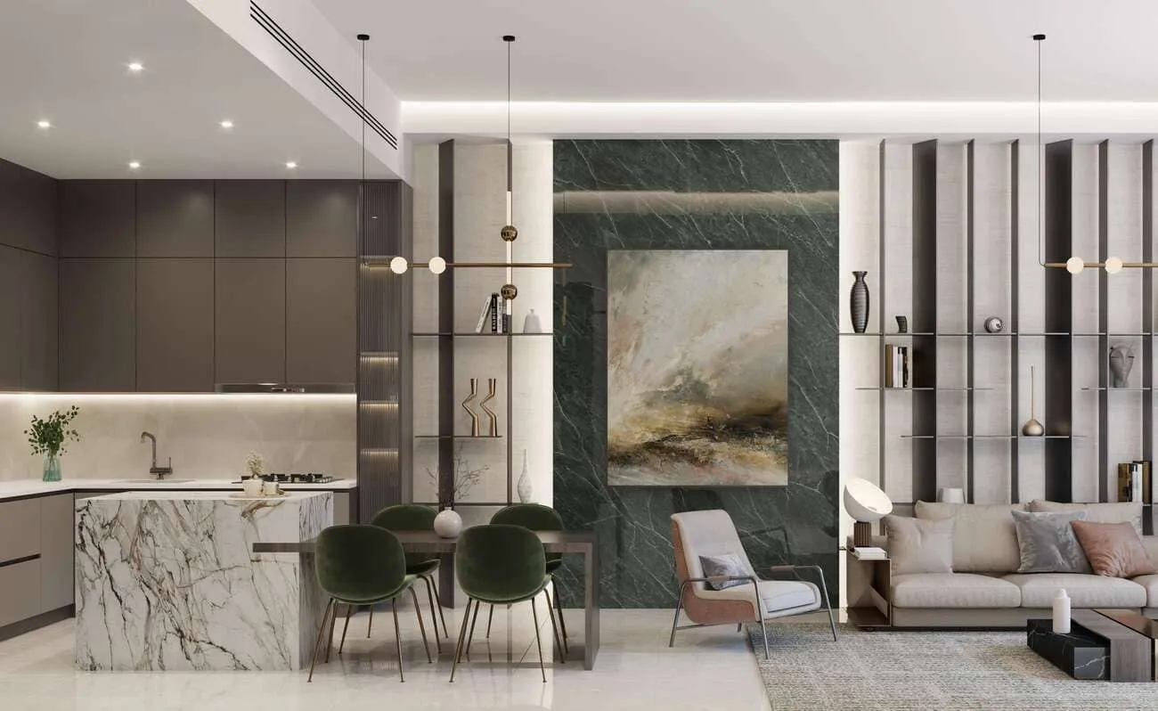 Samana Park Meadows — кухня-гостиная