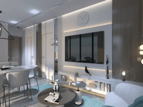Samana Santorini — интерьер гостиной, фото 14