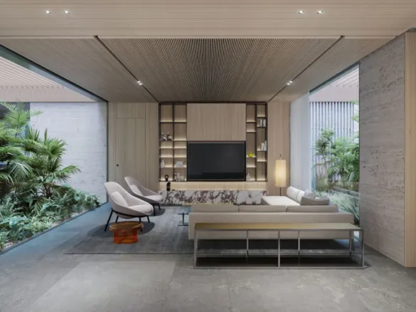 Sea Glints Mansions — интерьер гостиной