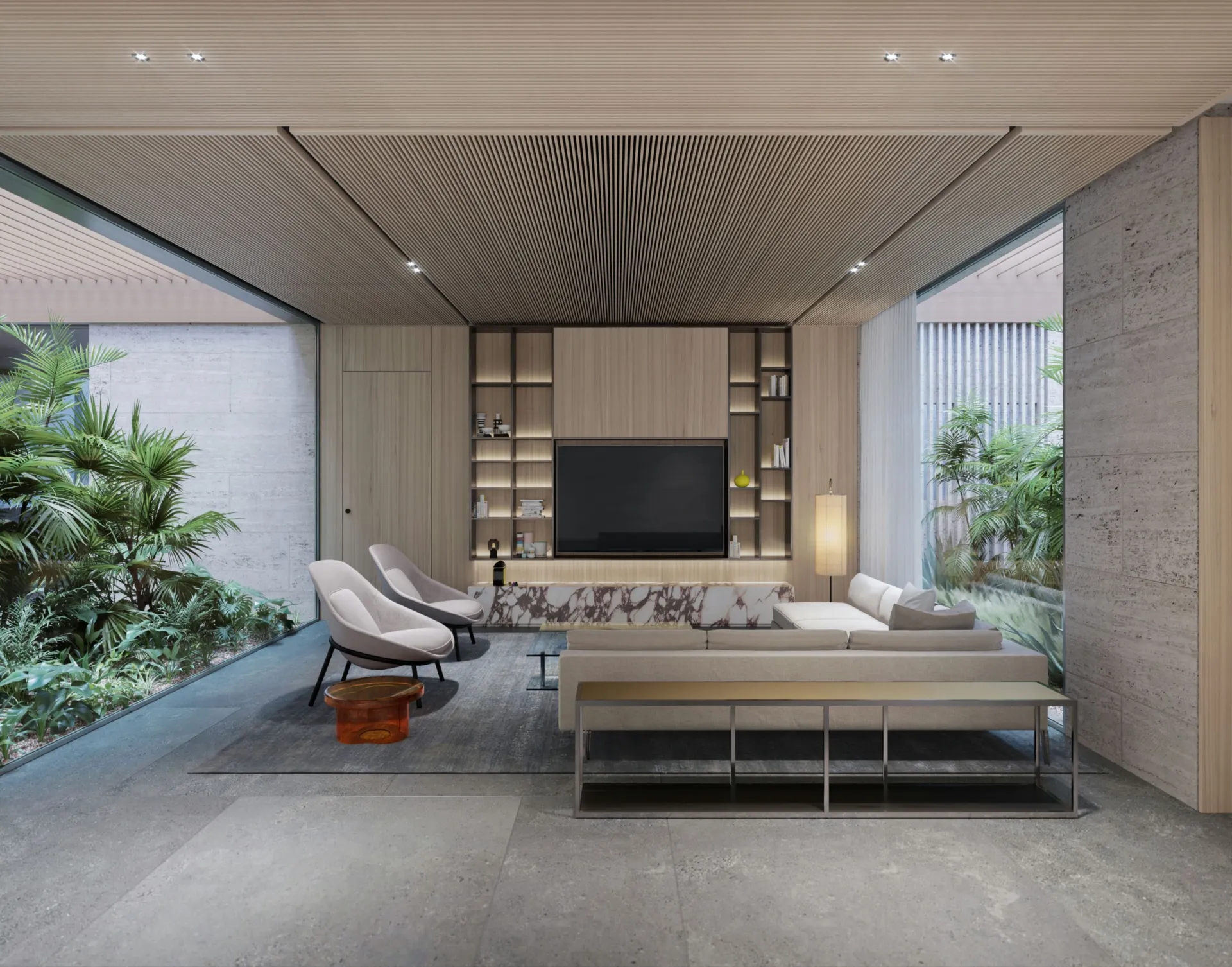 Sea Glints Mansions — интерьер гостиной