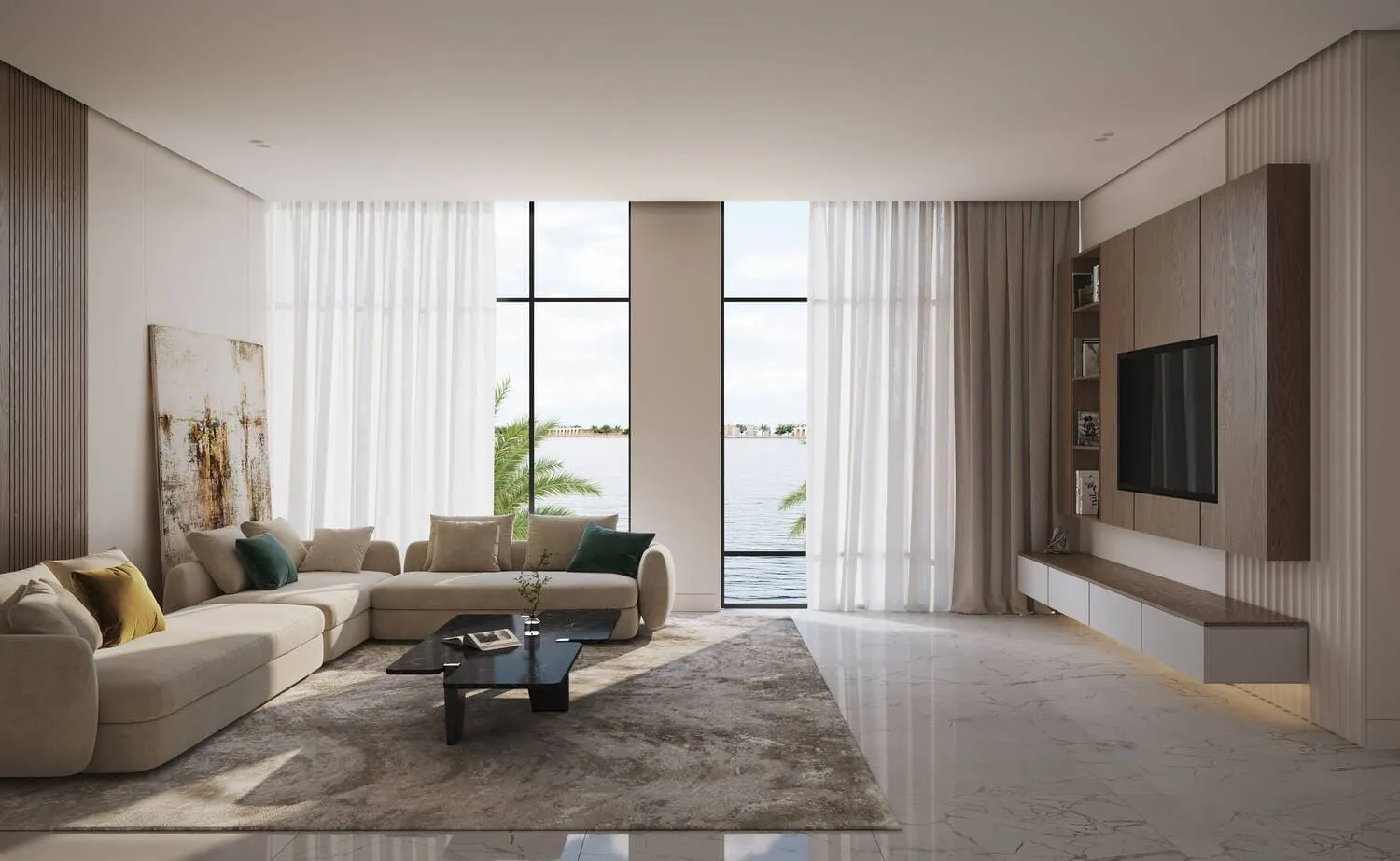 Selina Bay — интерьер гостиной