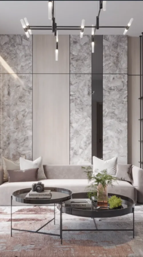 Serene Gardens II — интерьер гостиной