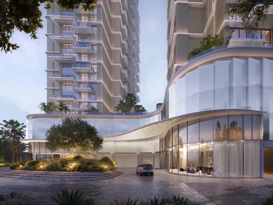 Serenia District East Residences — вход в здание