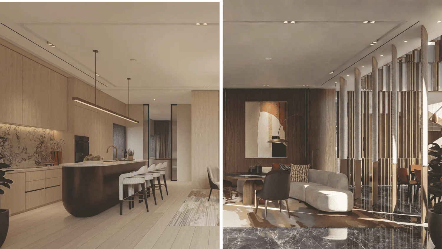 Serenity Mansions — кухня-гостиная, фото 15
