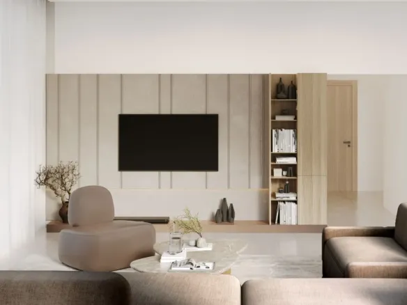 Sereno Residences — интерьер гостиной, фото 8