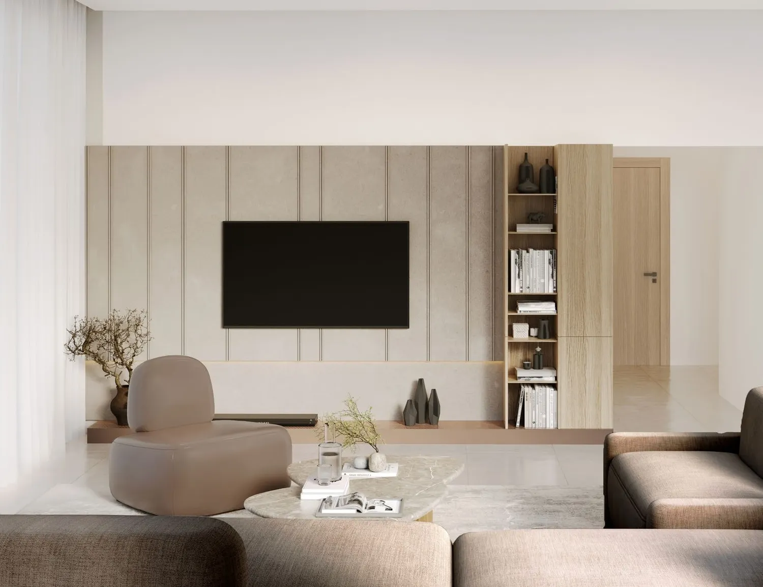 Sereno Residences — интерьер гостиной, фото 8