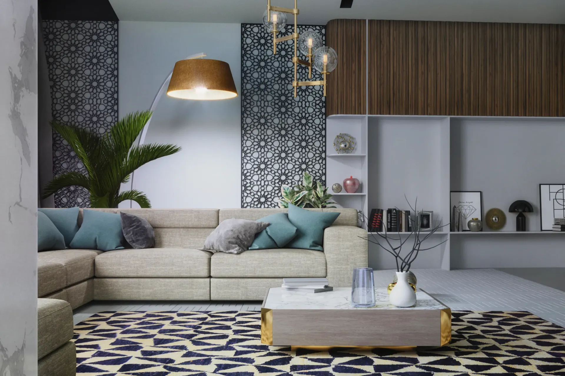 Seven Palm — интерьер гостиной, фото 7