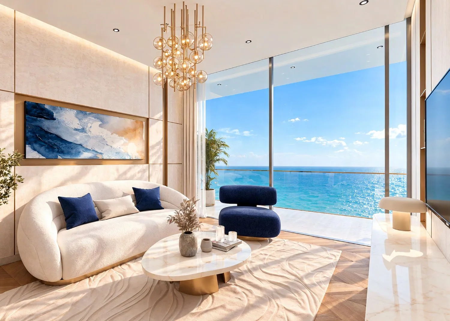 Shahrukhz Residences by Danube — интерьер гостиной