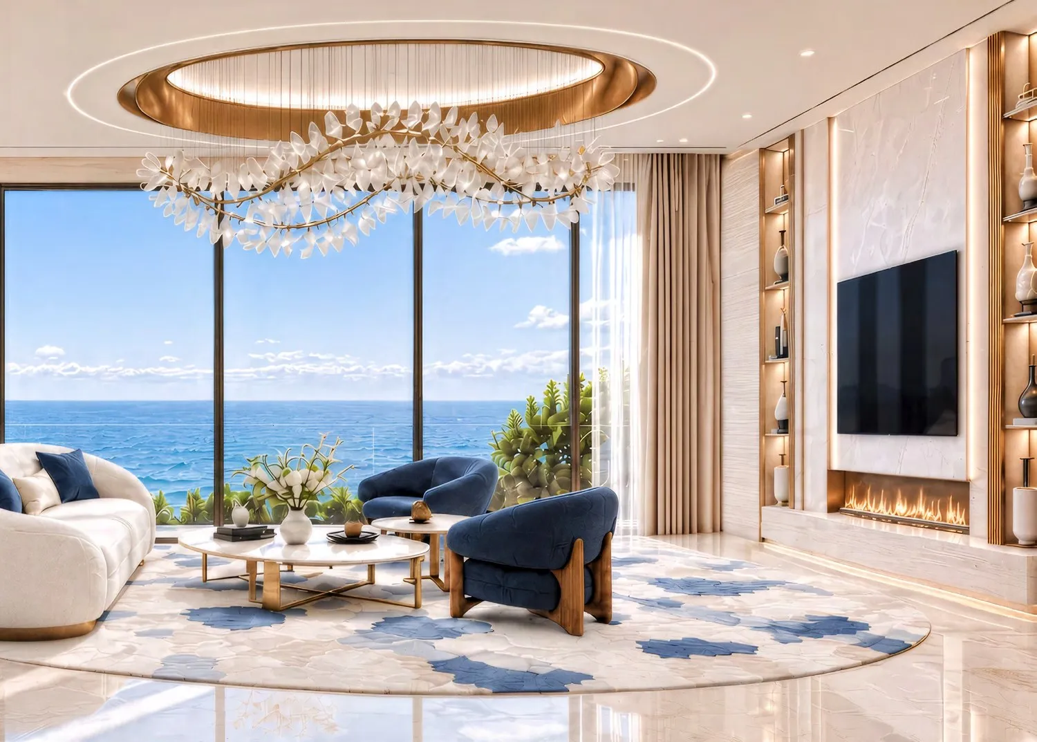 Shahrukhz Residences by Danube — интерьер гостиной, фото 5